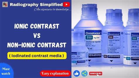 Ionic and Non-Ionic Contrast Media: What