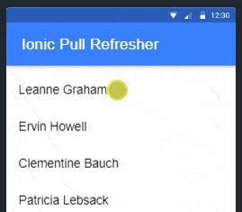 Ionic refresh data. ion-refresher provides pull-to-refresh functionality o...