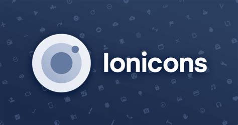 Ionicons directory. .  Ionicons was built for Ionic Framework, so icons have both M...