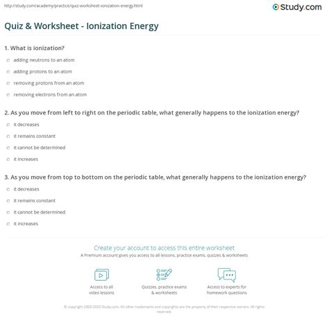 Ionization energy exams study guide answers. - Exercises to accompany the brief holt handbook.