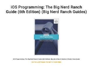 Ios programming the big nerd ranch guide 6th edition big nerd ranch guides. - Honda xl 650 v service handbuch.
