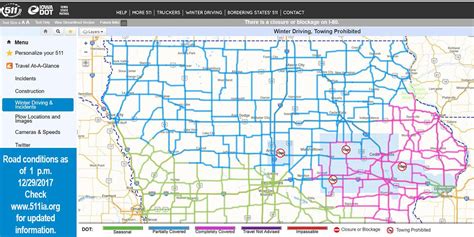  The Iowa 511 app provides statewide up-to-date traffic information for interstates, U.S. routes, and state highways in Iowa. It does not include information for county roads or city streets. • Create and manage Your 511 personalized account including saved routes, areas, favorite camera views, and alerts via email and/or text. . 