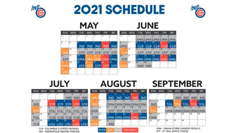 Iowa Cubs 2023 Schedule
