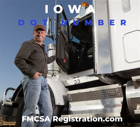 Iowa DOT Number FMCSA Registration