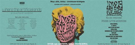 Iowa Pop Art Festival 2024, Cedar Rapids,Iowa, Iowa City, May 6 …