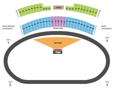 Iowa Speedway Seating Chart - Row & Seat Numbers - TicketIQ