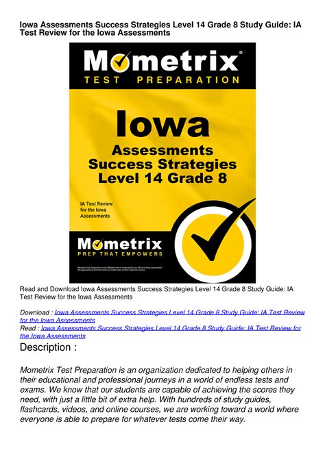 Iowa assessments success strategies level 14 grade 8 study guide ia test review for the iowa assessments. - Vw polo mk5 gt workshop manual.