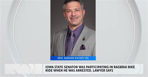 Iowa state senator was participating in annual bike ride when he was arrested, lawyer says