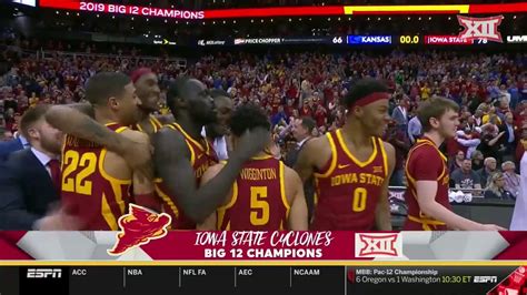 Kansas comes into the game ranked #3 in the AP Poll and #4 in the Coaches Poll. They are the #1 seed in the Big 12 Tournament. Iowa State is unranked but receiving votes in both polls. They are .... 
