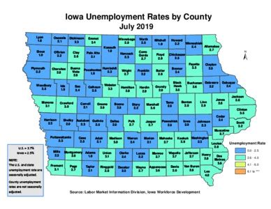 2.9% Unemployment Rate 15,700 Jobs added in Iowa over the past year 65,006 Current Job Openings in Iowa Important Announcements All IWD News ATTN: …. 