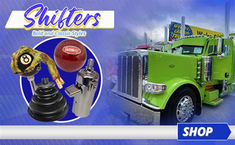 Shop our selection of semi truck exterior accessories from Iowa 80. We offer fenders for trucks, truck hood ornaments, semi truck bumpers & more.. 