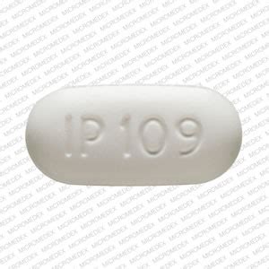 IP 109 Pill - white capsule/oblong, 15mm Pill with imprint IP 109 is White, Capsule/Oblong and has been identified as Acetaminophen and Hydrocodone Bitartrate 325 mg / 5 mg. It is supplied by Amneal Pharmaceuticals.