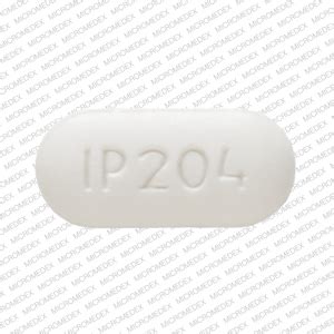 White colored-oblong shaped pill with IP 204 imprint is a widely known strong analgesic pill having Acetaminophen 325 mg and Oxycodone Hydrochloride 10 mg. IP 204 Pill is used as a reserved kind of analgesic medication used when most of the normal painkillers like Ibuprophen, Acetaminophen, and Etoricoxib failed to show any action.. 