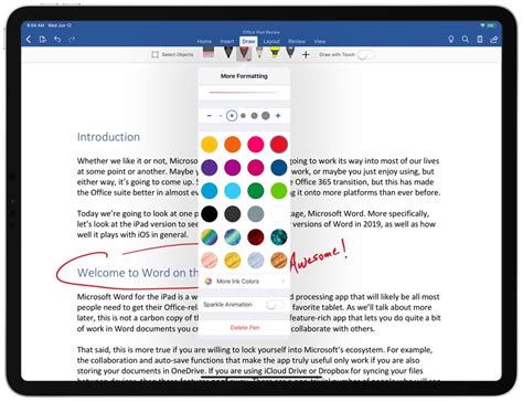 Ipad Document Templates Word For
