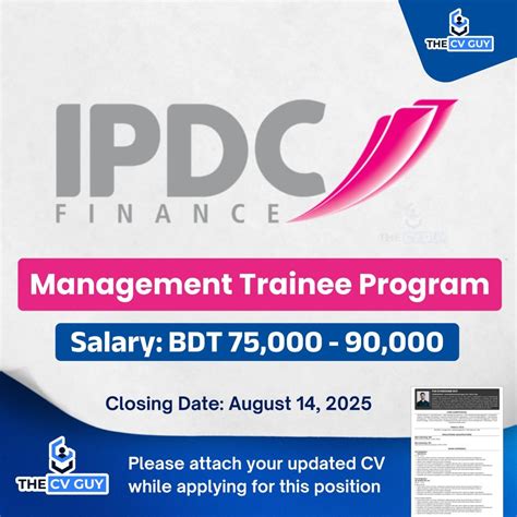 Ipdc finance management trainee salary