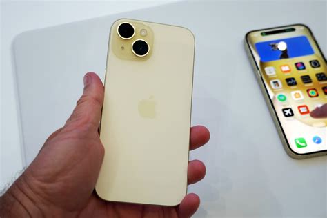 Iphone 15 yellow. The iPhone 15 Plus has a 6.7 inch all-screen Super Retina XDR display with the Dynamic Island. The back is color-infused glass, and there is a contoured-edge anodized aluminum band around the frame. The side button is on the right side of the device. There are two cameras on the back: Ultra Wide and Main. In the United … 