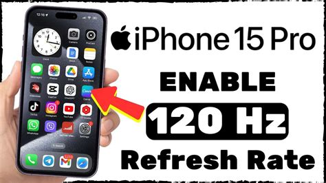Iphone refresh rate setting.  This article provides a comprehensive guide on m...