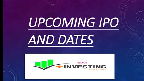 Ipo date. Things To Know About Ipo date. 