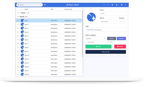 Iptv playlist editor.  Supports large files with a high-performance, user-fr...