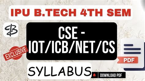 Ipu 4th sem syllabus. Tech notes.  1st Year Common Scheme and Syllabus, 2nd y...