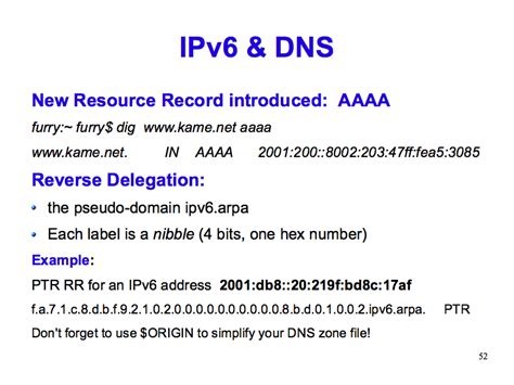 Ipv6 dns. Oct 7, 2012 · Dns.GetHostAddresses(Dns.GetHostName()) I have a VirtualBox adapter which has both an IPv4 and IPv6 address. Using the .NET code, I am getting the IPv6 address as fe80::71a3:2b00:ddd3:753f%16. Notice the %16 at the end? However, if I query the same using WMI, I get the address as fe80::71a3:2b00:ddd3:753f, without the %16. 