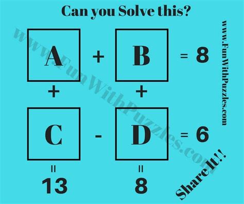 Iq Test Questions With Answers Brain Teasers Puzzles