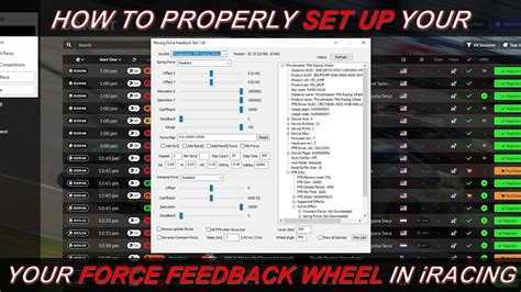 Iracing force feedback test.  Take a look at some basic tips to make you bett...