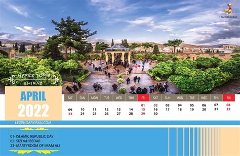 Iran Public Holidays Iran Weekend Iranian Calendar 2022 Legendaryiran