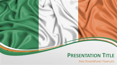 Ireland Flag Powerpoint Template Presentationgo