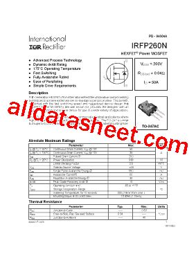 Irfp260 Datasheet