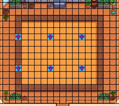 Jun 16, 2023 · The space available in the Stardew Valley greenhouse is extremely limited as only 7×6 of the total space of 10 rows x 12 columns of its internal plot of land is available for being used to grow crops. And it is also possible for you to grow trees along with the crops in the greenhouse. So, keeping this in mind, if you plan to grow both trees ... . 