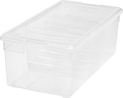 Iris Divided Storage Box Clear