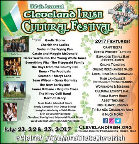 Irish Fest is Coming!!! - Cleveland Irish Cultural Festival - Facebook