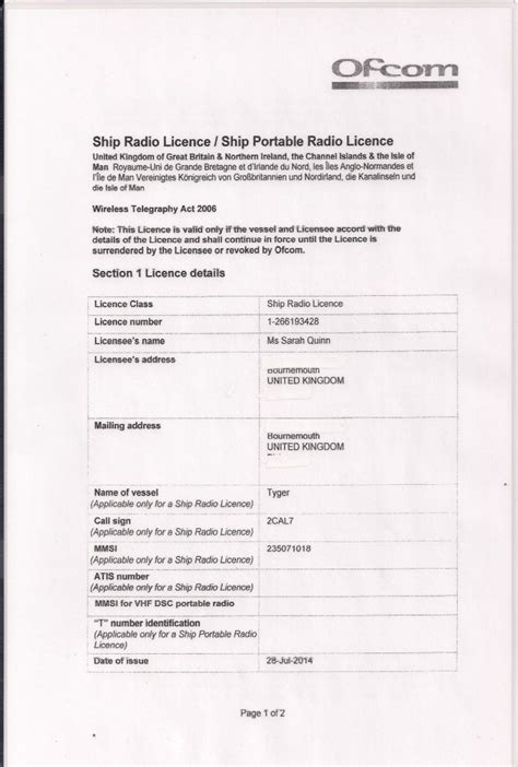 Irish Maritime Radio Licence System (IMRAD)