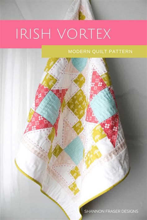 Irish Vortex Quilt Pattern Beginners Quilt Pattern Modern Etsy