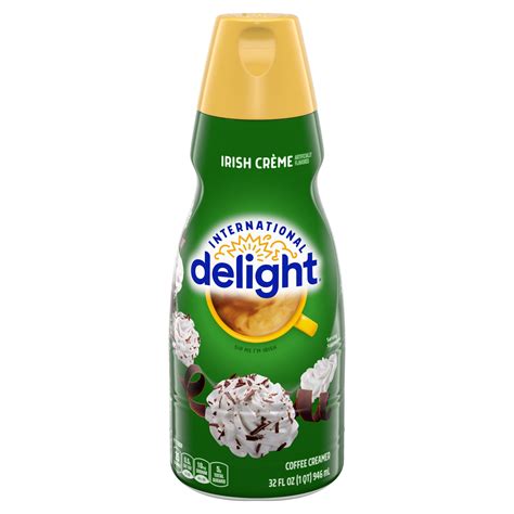Irish cream creamer. International Delight Irish Creme | Single Serve Non-Dairy Creamer - 50 Pack. Irish Cream. 0.44 Fl Oz (Pack of 50) 4.1 out of 5 stars. 16. 300+ bought in past month. $14.99 $ 14. 99 ($0.68 $0.68 /Fl Oz) Save more with Subscribe & Save. FREE delivery on $35 shipped by Amazon. Small Business. Small Business. 