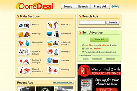 Irish done deal. DoneDeal is an Irish online marketplace focused on helping buyers and sellers of cars in Ireland. In 2019, the site listed more cars for sale in Ireland than any other website. The site was founded in May 2005 by Fred Karlsson, a native … 