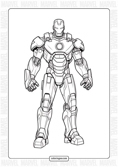 Iron Man Coloring Shee