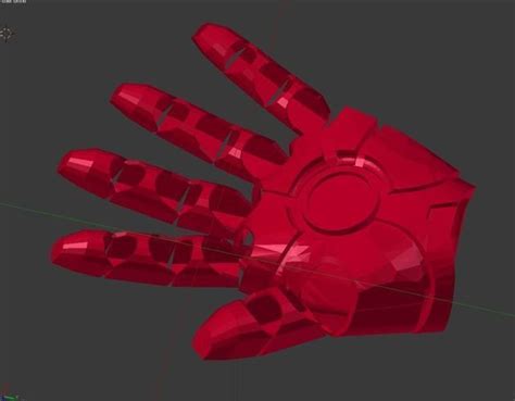 Iron Man Hand 3D Model 3D printable .obj .stl