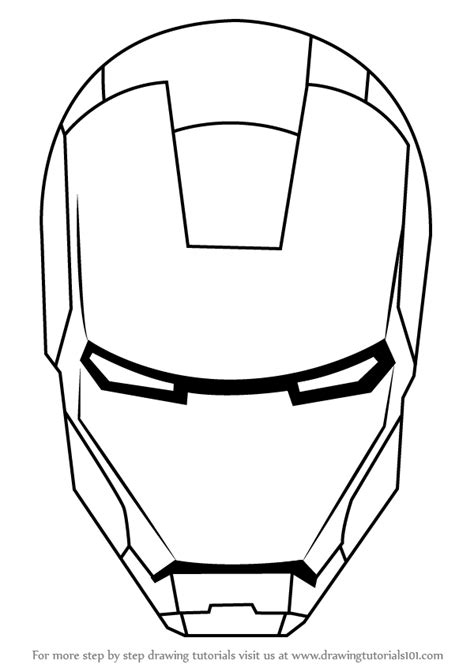 Iron Man Helmet Drawing
