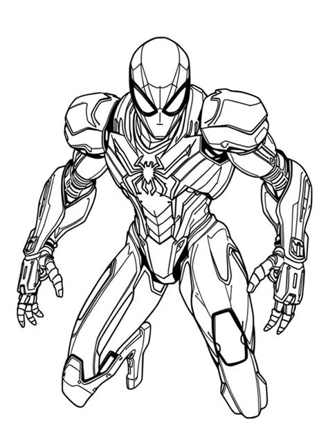 Hello Kitty Spiderman Coloring Pages
