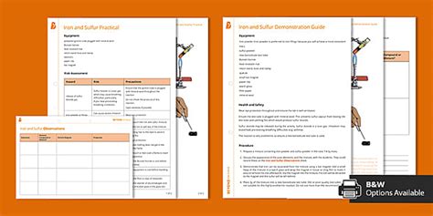 Iron and Sulfur Reaction Practical Bundle Chemistry