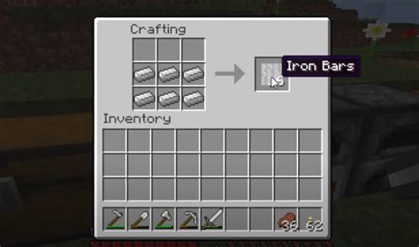 Iron bars in Minecraft