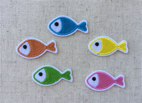 Iron on Fish Patches - Etsy