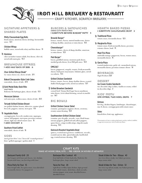 Ironhill brewery menu. Things To Know About Ironhill brewery menu. 