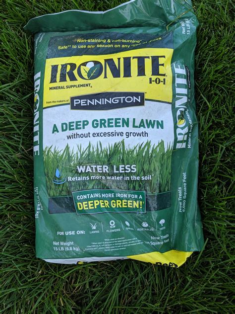 Ironite for lawns. Mar 30, 2022 · When to Apply Iron to Lawns. Although you can apply an iron supplement to your lawn any time, spring iron supplement applications are best. If you apply iron to your lawn in hot weather, it may not produce good results for your yard. Generally, spring is the ideal time to apply iron to your lawn when temperatures range between 40 and 80 degrees ... 