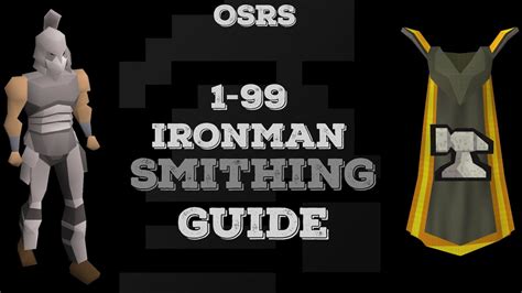 Ironman smithing guide. 20 de jan. de 2020 ... Players who have chosen to be an Ultimate Ironman can smith Mithril Platebodies from level 68 in the Blast Furnace. Farming. The best way to ... 
