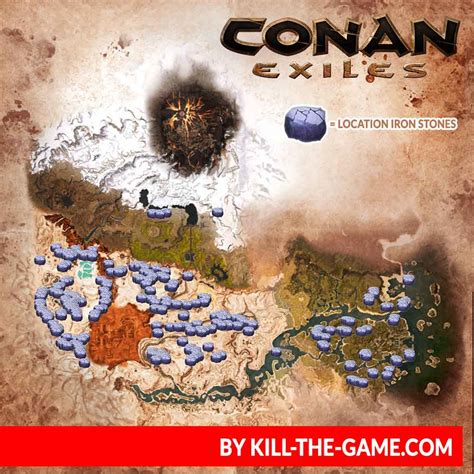 Conan Exiles Iron Map – Uses. You can use ironstone in 3 recipes, but the last one is the most popular: 1st: x1 Ironstone + x1 Pebblenose = x1 Rocknose & x1 Greater Rocknose. 2nd: x25 Ironstone …. 
