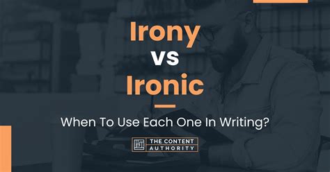 Irony vs Irenic - What