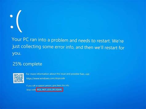Irql_not_less_or_equal windows 10. That particular issue can sometimes be a result of and older BIOS, so you might check and see if the computer manufacturer or the motherboard ... 